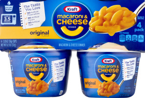 Kraft Macaroni & Cheese Dinner Cups Original Flavor - 4 CT