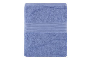 Рушник синій махровий з бордюром 50*90см 400г/м2 ГМ Текстайл