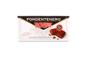 Шоколад екстра чорний Novi 72%