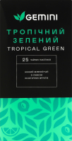 Чай зеленый со вкусом экзотических фруктов Тропический Gemini в/с к/у 25х1.5г