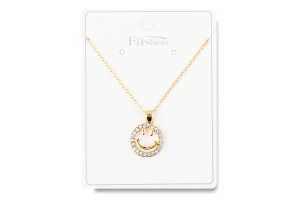 Ланцюжок жовтий метал з підвіскою 40см FHF1513