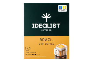 Кофе натуральный молотый в дрип-пакете Бразилия Idealist Coffee Co к/у 7х12г