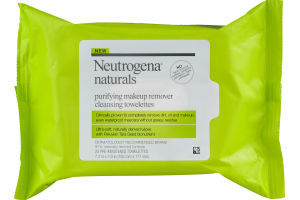 Neutrogena Naturals Cleansing Towelettes Purifying Makeup Remover - 25 CT