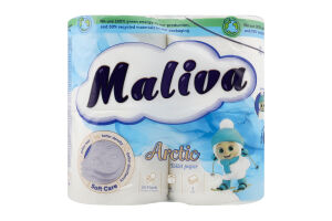 Туал. папір Maliva 3-х шар. 4 шт. Арктика И590 (Болгарія)