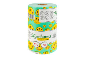 Рушник паперовий зелений 80м Кохавинка 1шт