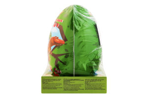 Яйце пластикове для дівчинки та хлопчика з цукерками та сюрпризом Dinosaur egg Jumbo Wooow м/у 80г