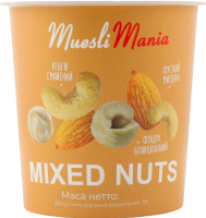 Мікс горіхів мигдаль фундук та кеш'ю 150г стакан Muesli Mania