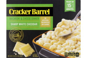 Cracker Barrel Macaroni & Cheese Dinner Sharp White Cheddar