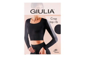 Футболка жіноча Giulia Crop top Rib sky blue