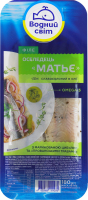 Сельдь филе слабосоленая в масле с маринованным луком и прованскими травами Матье Водний світ лоток 180г