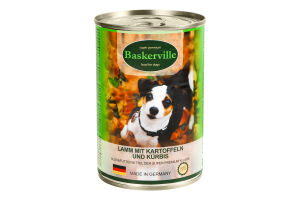 Корм д/собак Baskerville баранина-картофель-тыква