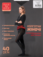 Колготи з утягувальними шортиками чорні 40ден р.3 Day by Day