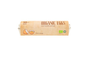 Яйця курячі харчові органічні Organic Chicken к/у 10шт