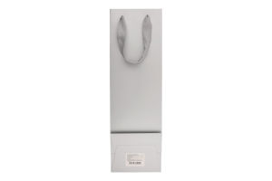 Пакет подарунковий для пляшки срібло однотонний №1437732 Greenwich Products Co. Limited 1шт