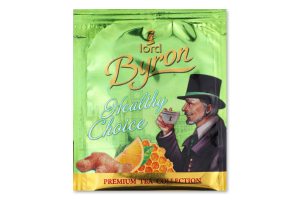 Чай Healthy Choice зелений з імбирем та цедрою лимону 2г Lord Byron