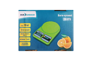 Ваги кухонні електронні пластик 10кг SB-070-073 СіБріз