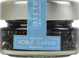 Икра сибирского осетра зернистая соленая Noble caviar Osetr в/с с/б 65г