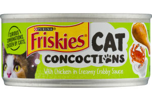 Purina Friskies Cat Concoctions Pate Cat Food With Chicken In Creamy Crabby Sauce