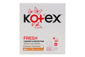 Прокладки щоденні жіночі гігієнічні Deo Normal Plus Kotex 56шт