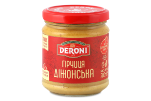Горчица стерилизованная Дижонская Deroni с/б 200г