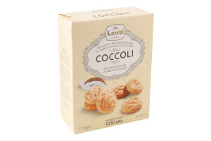 Печиво здобне тосканське з кокосовою стружкою Coccoli Lenzi к/у 150г