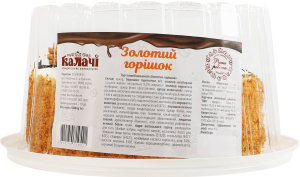 Торт комбинированный Золотой орешек Калачі п/у 500г