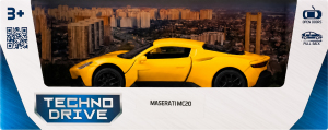 Іграшка Автомодель Maserati MC20 синій/жовтий TechnoDrive