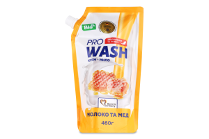 Крем-мило рідке Молоко та мед 460г д/п Pro Wash