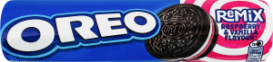 Печенье с какао и начинкой с ванильным вкусом и начинкой со вкусом малины Remix Oreo м/у 157г