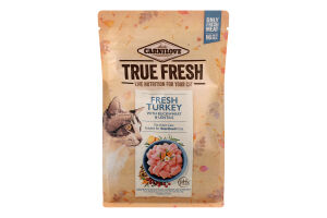 Корм д/котів Тру Фреш з індичкою сухий 340г Карнілав