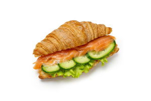 Круасан з лососем