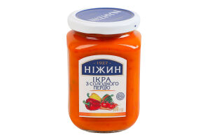 Икра из сладкого перца стерилизованная Ніжин с/б 300г
