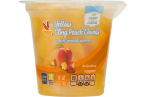 Ahold Yellow Cling Peach Chunks in Water No Sugar Added
