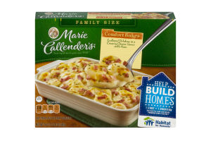 Marie Callender's Comfort Bakes Scalloped Potatoes In A Creamy Cheese Sauce With Ham