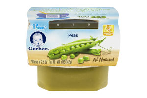 Gerber All Natural 1st Foods Peas - 2 PK