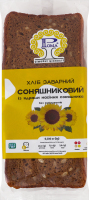 Хлеб нарезной заварной с ядрами семян подсолнечника Подсолнечный Рома м/у 0.28кг