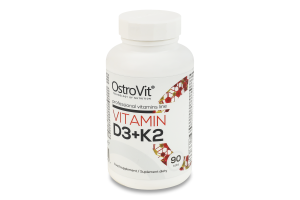 Добавка диетическая таблетки Vitamin D3+K2 OstroVit 90шт