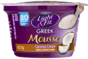 Dannon Light & Fit Greek Mousse Nonfat Yogurt Coconut Cream