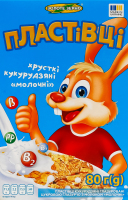 Хлопья кукурузные глазированные сахарной глазурью Молочные Золоте Зерно к/у 80г