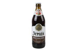 Пиво 0.5л 4.5% полутемное фильтрованное пастеризованное Beschneiden Земан бут
