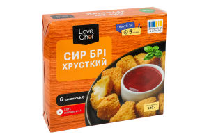 Сир в паніровці хрусткий Брі 0.16кг + соус Журавлина 0.03кг I Love Chef к/у 0.19кг