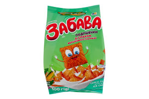 Сніданки сухі з добавками зі смаком вершкового пломбіру Подушечки круп'яні Смачна забава Золоте Зерно м/у 100г