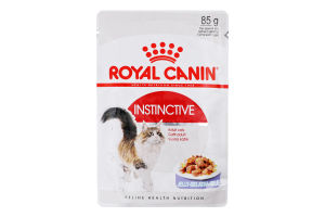 Корм влажный для взрослых котов Желе Instinctive Royal Canin д/п 85г