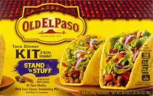 Old El Paso Taco Dinner Kit Stand 'n Stuff - 3 CT