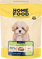 Корм д/цуценят малих порід Ягнятина з рисом сухий 700г Хоум Фуд