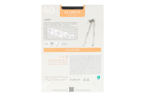 Колготки женские Conte elegant Slimfit 40den 3 nero