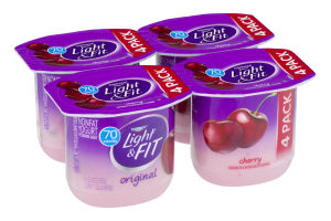 Dannon Light & Fit Nonfat Yogurt Cherry - 4 CT