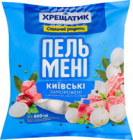 Пельмені з додаванням цибулі та спецій Київські Хрещатик м/у 800г