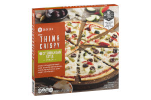 SE Grocers Pizza Thin & Crispy Mediterranean Style