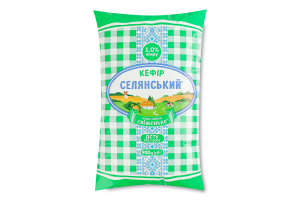 Кефир 1% Селянський м/у 900г